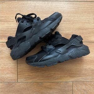 Nike Kid's Huarache Run Shoes - All Black Sz 12c